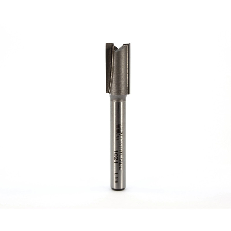 Double Flute Straight Cut Router Bit - 1/4" SH - Diameter:3/8" - Cutting Length:3/4" - Overall Length:2-1/4"
